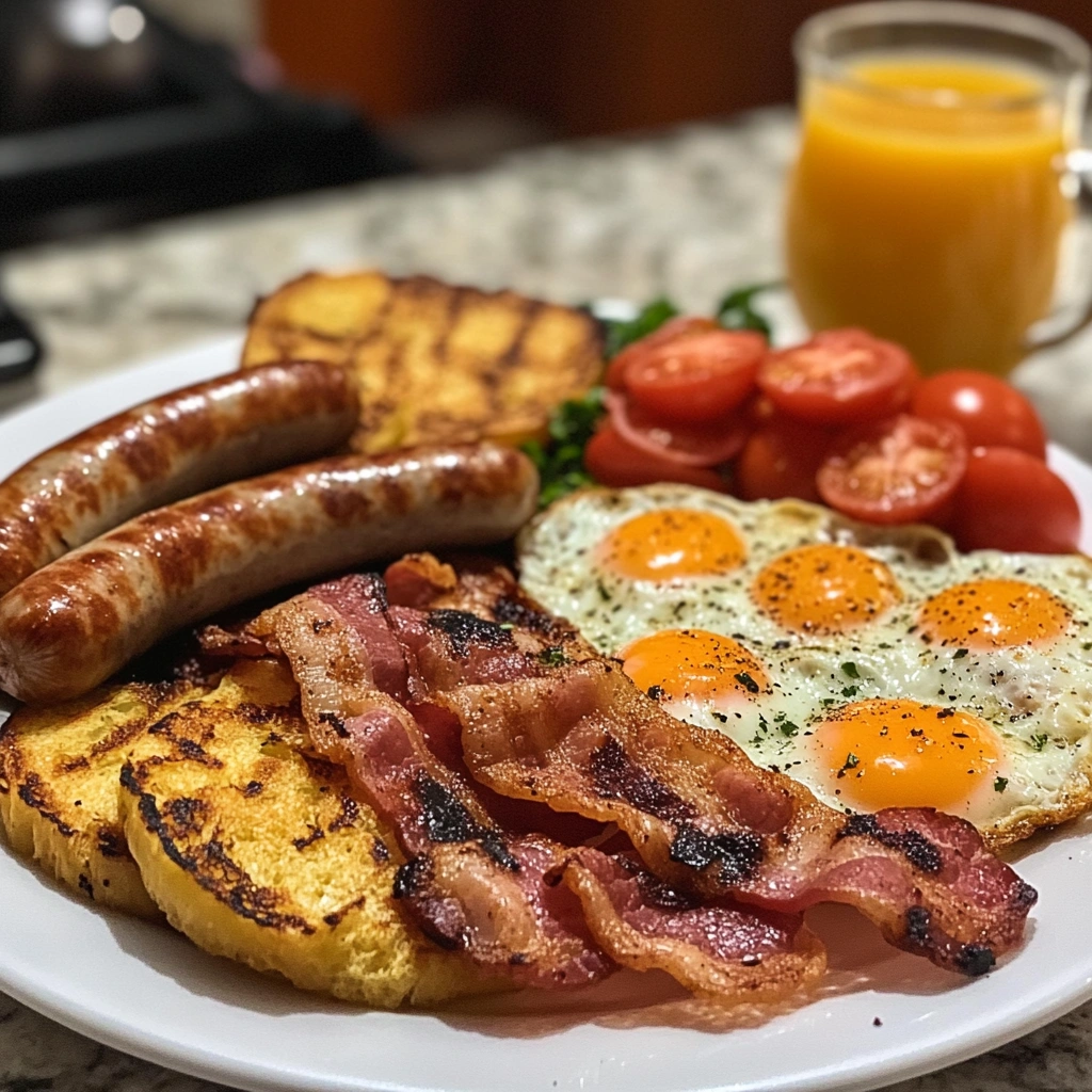 Café da Manhã Inglês com Toque Brasileiro