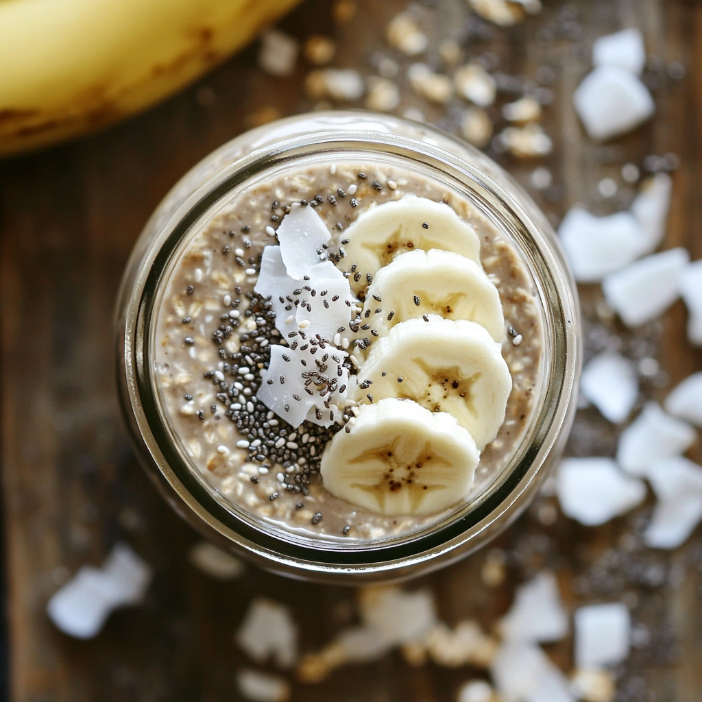 Overnight Oats com Cacau e Coco