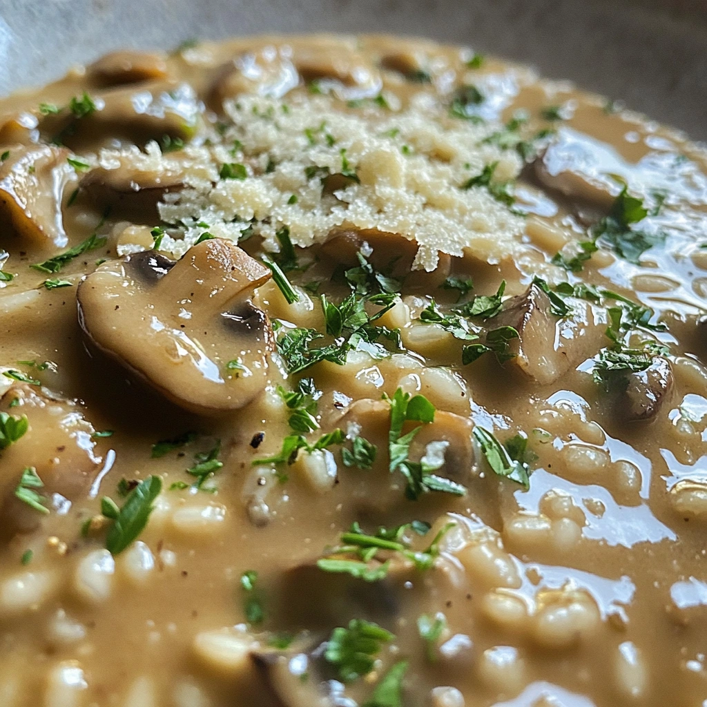 risoto de cogumelos vegano