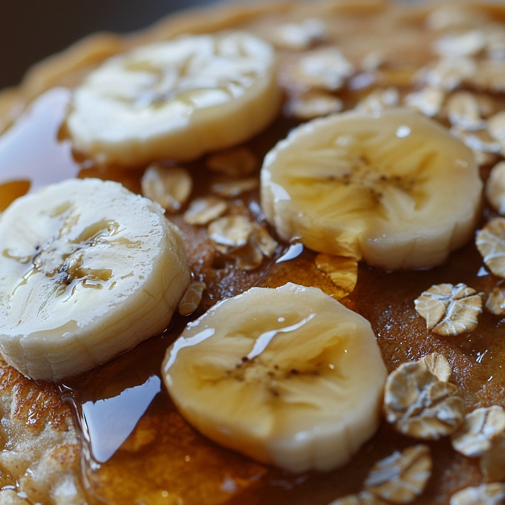 Panquecas integrais com banana e aveia