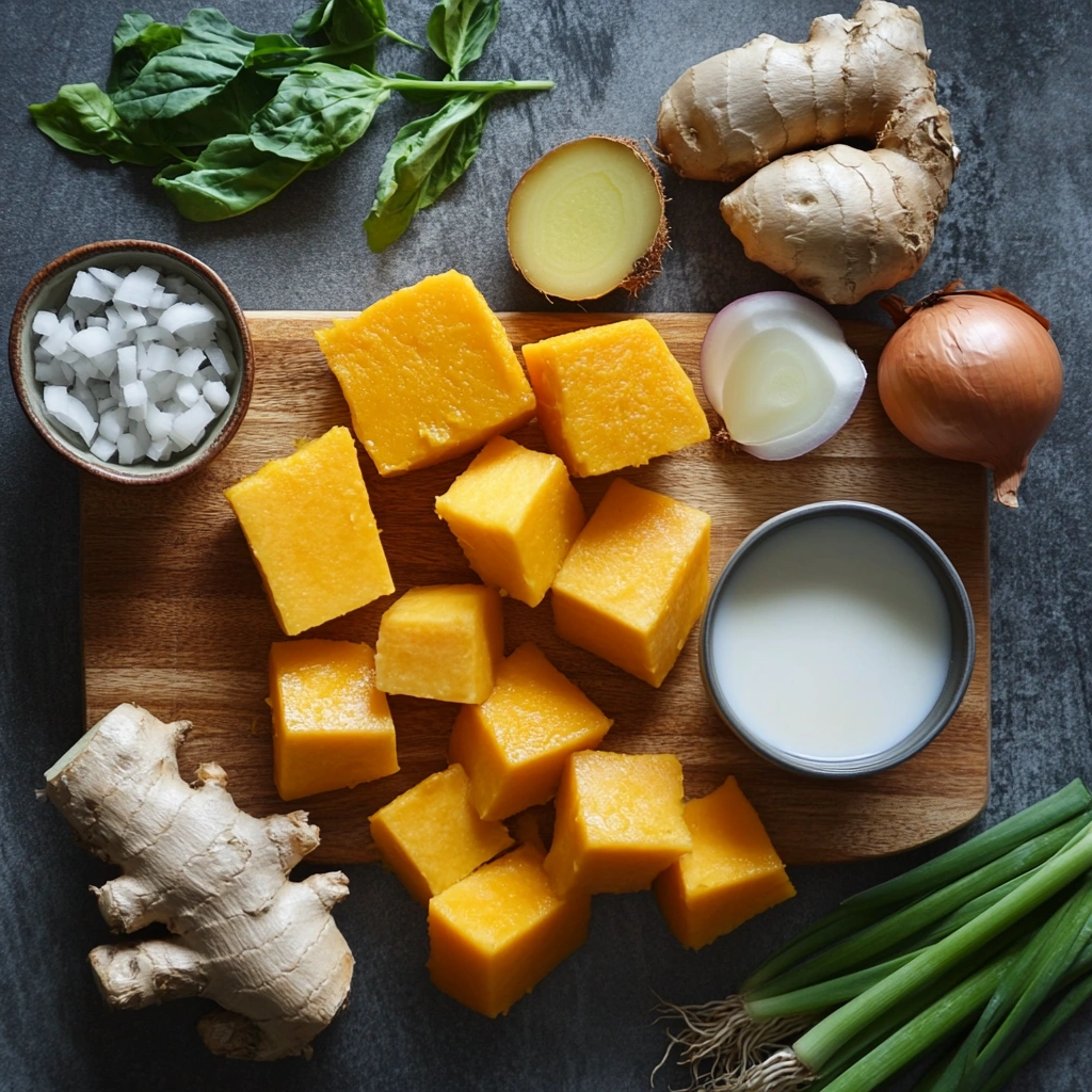 sopa cremosa de abóbora