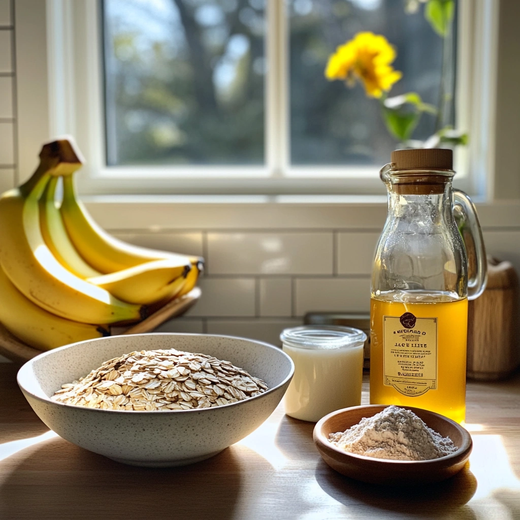 Panquecas integrais com banana e aveia