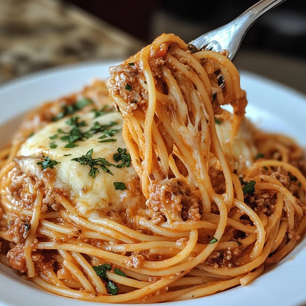 Espaguete de um milhão de dólares preparado na panela elétrica