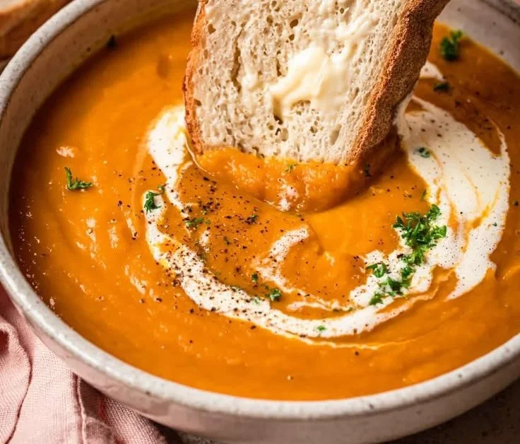 Sopa de batata doce e abóbora, prato saudável e saboroso