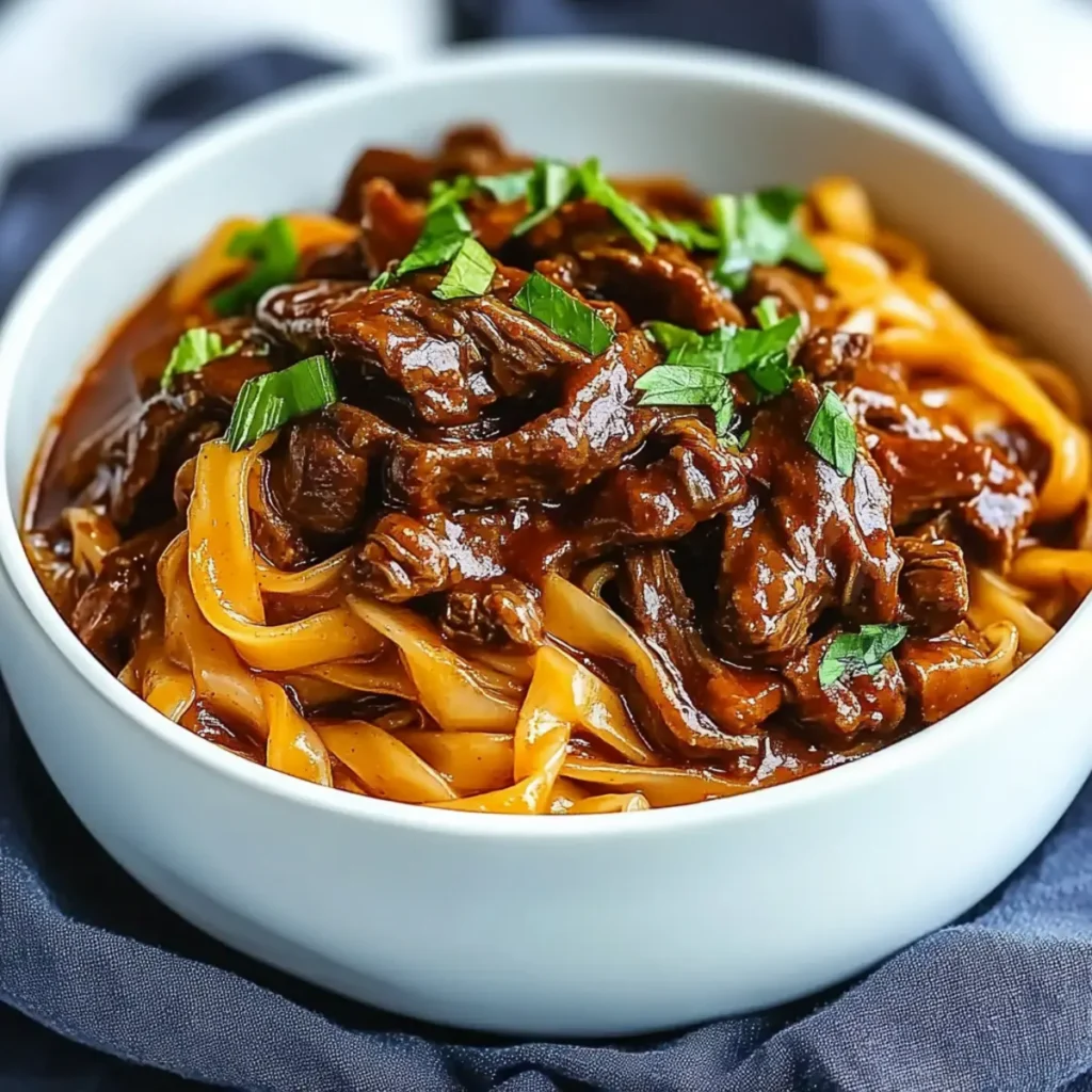 Slow Cooker Korean Beef Noodles: Cozy Recipe for Beef Lovers