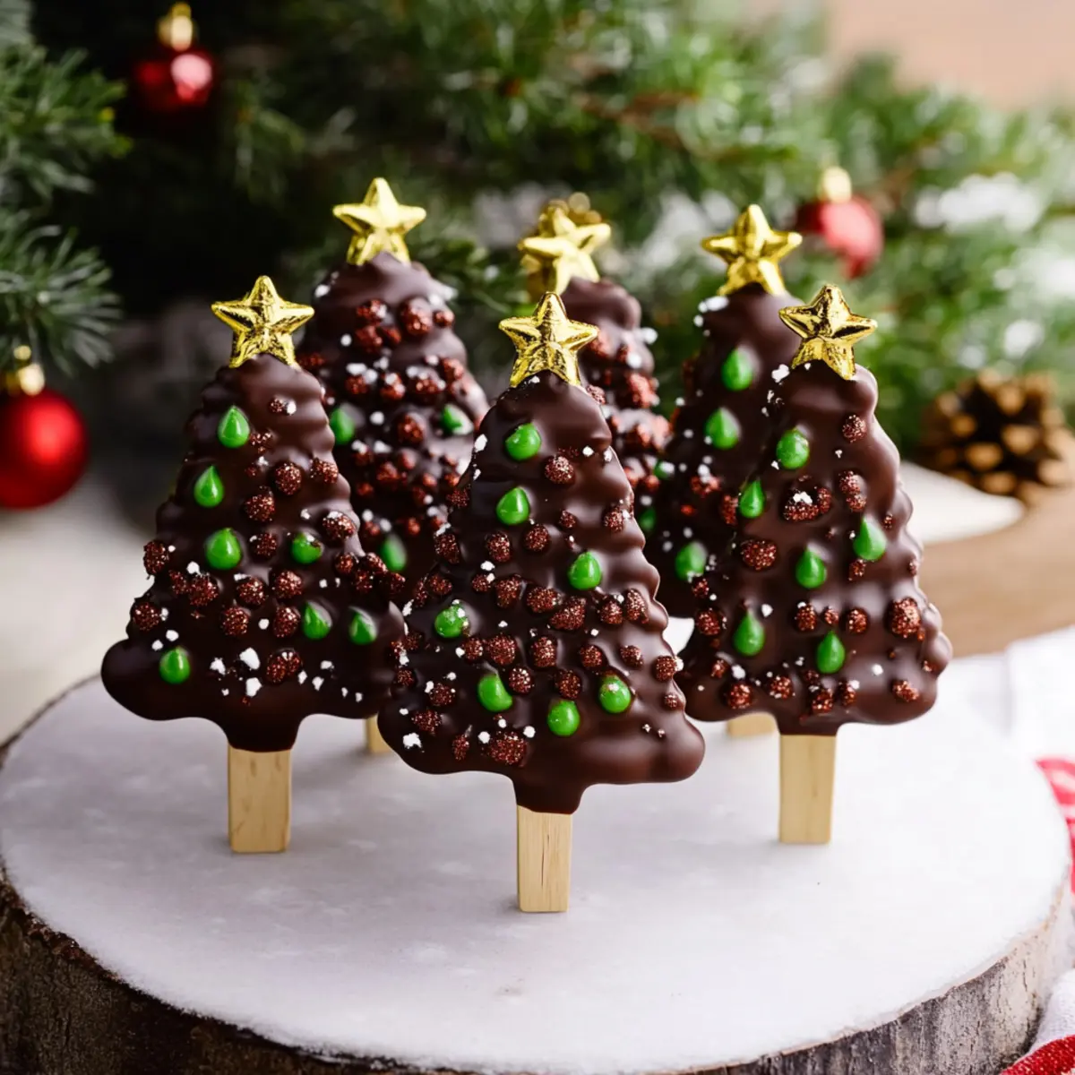 How to Make Chocolate Christmas Trees