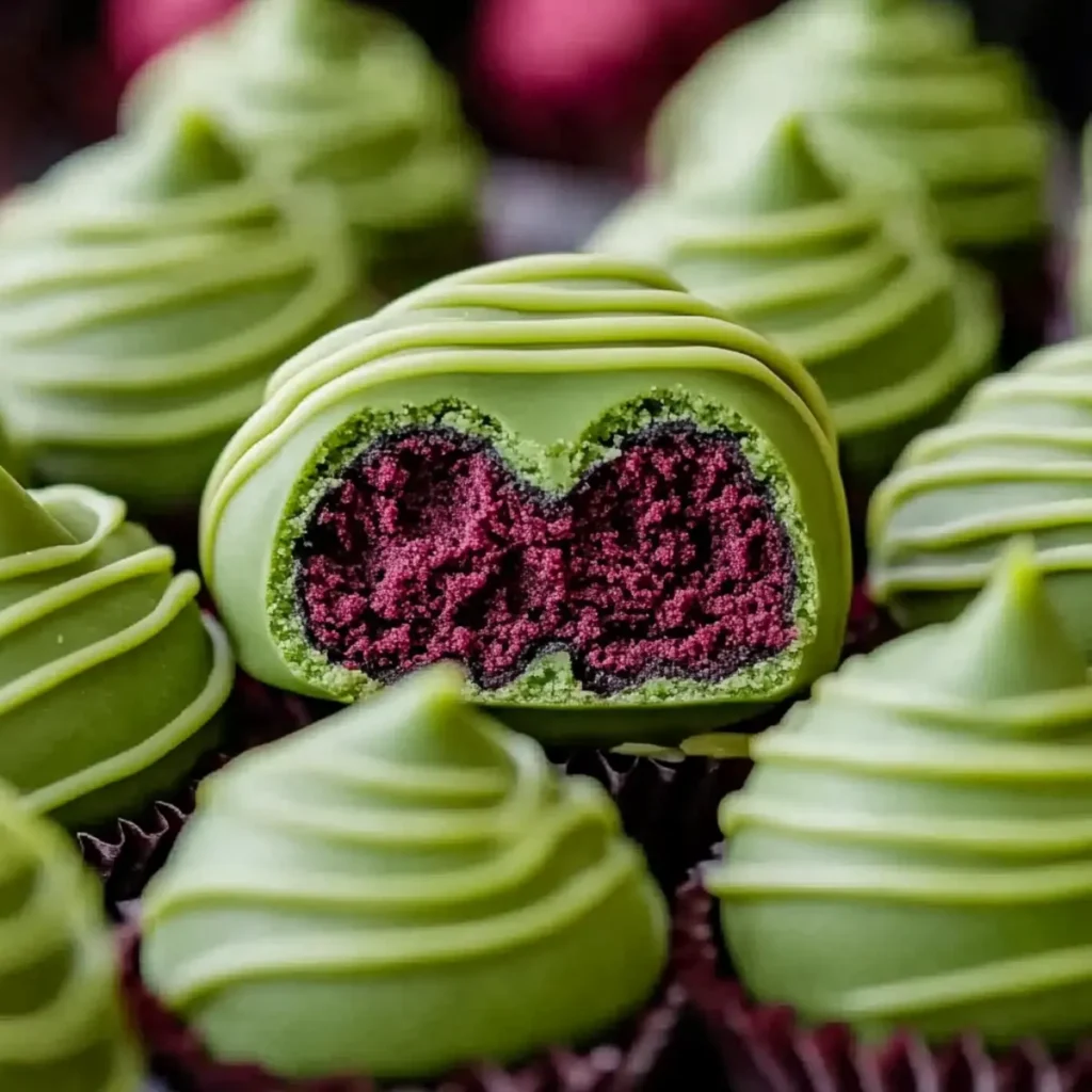 No-Bake Grinch Oreo Truffles