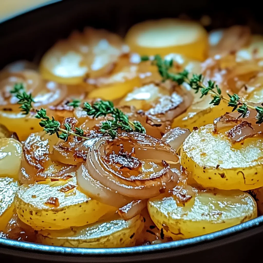 Effortless Savory French Onion Potato Bake