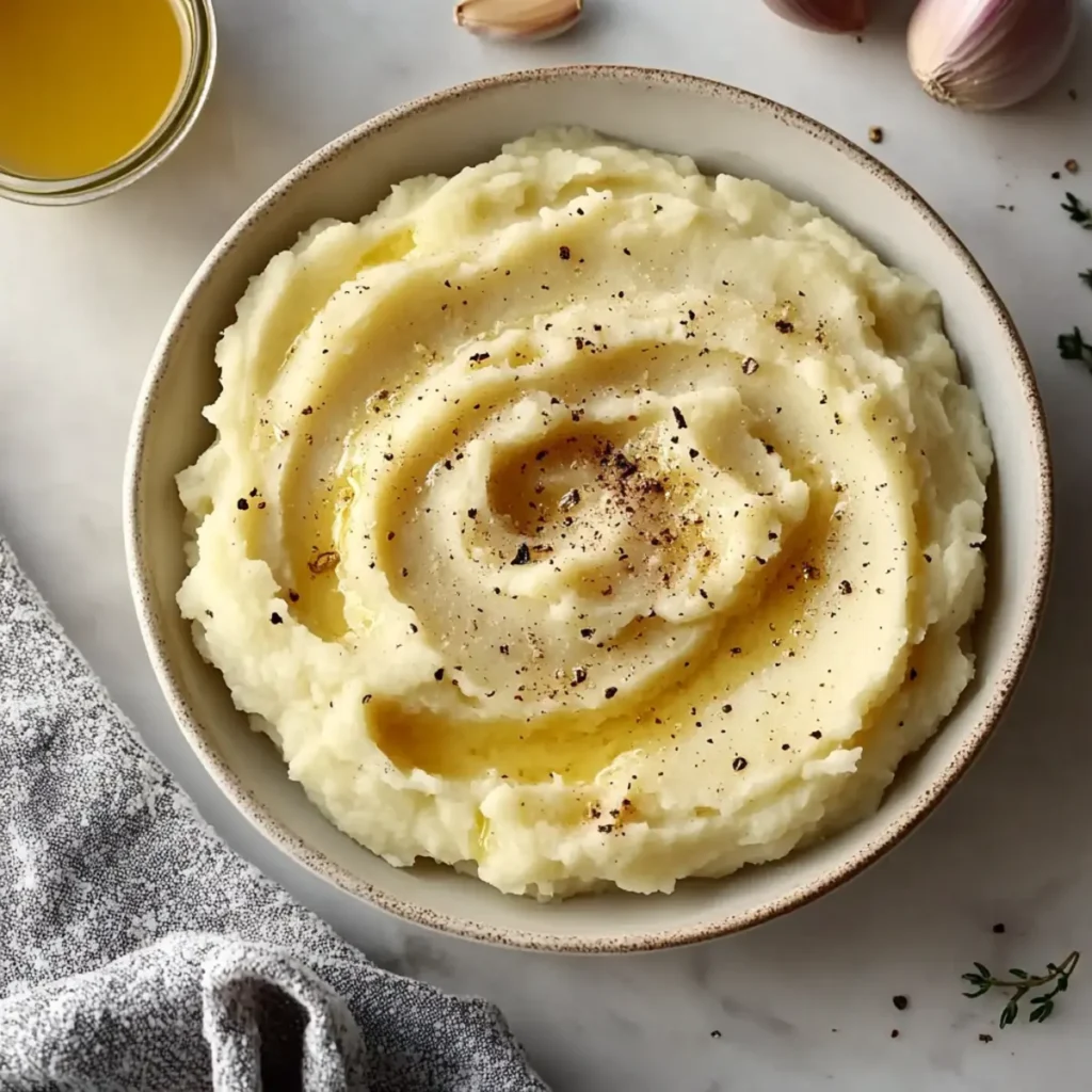 Brown Butter Garlic Mashed Potatoes - Easy Thanksgiving Side Dish