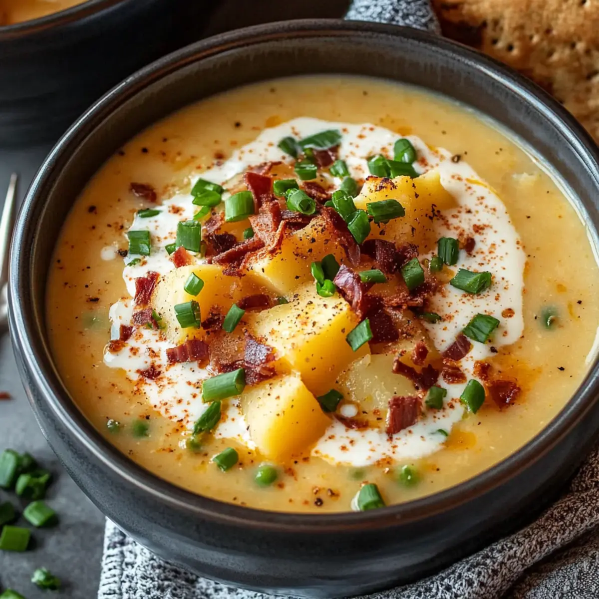 Comforting Loaded Baked Potato Soup