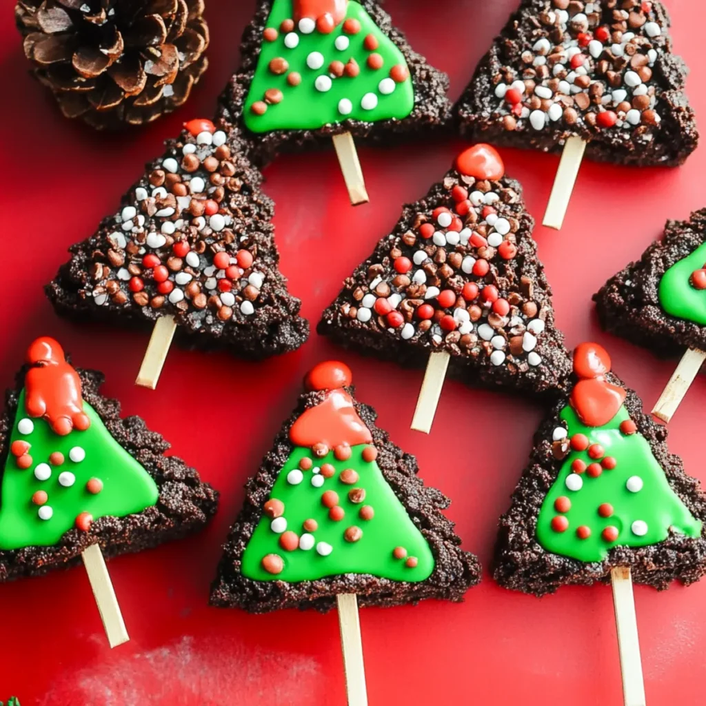 Easy Brownie Christmas Trees Recipe