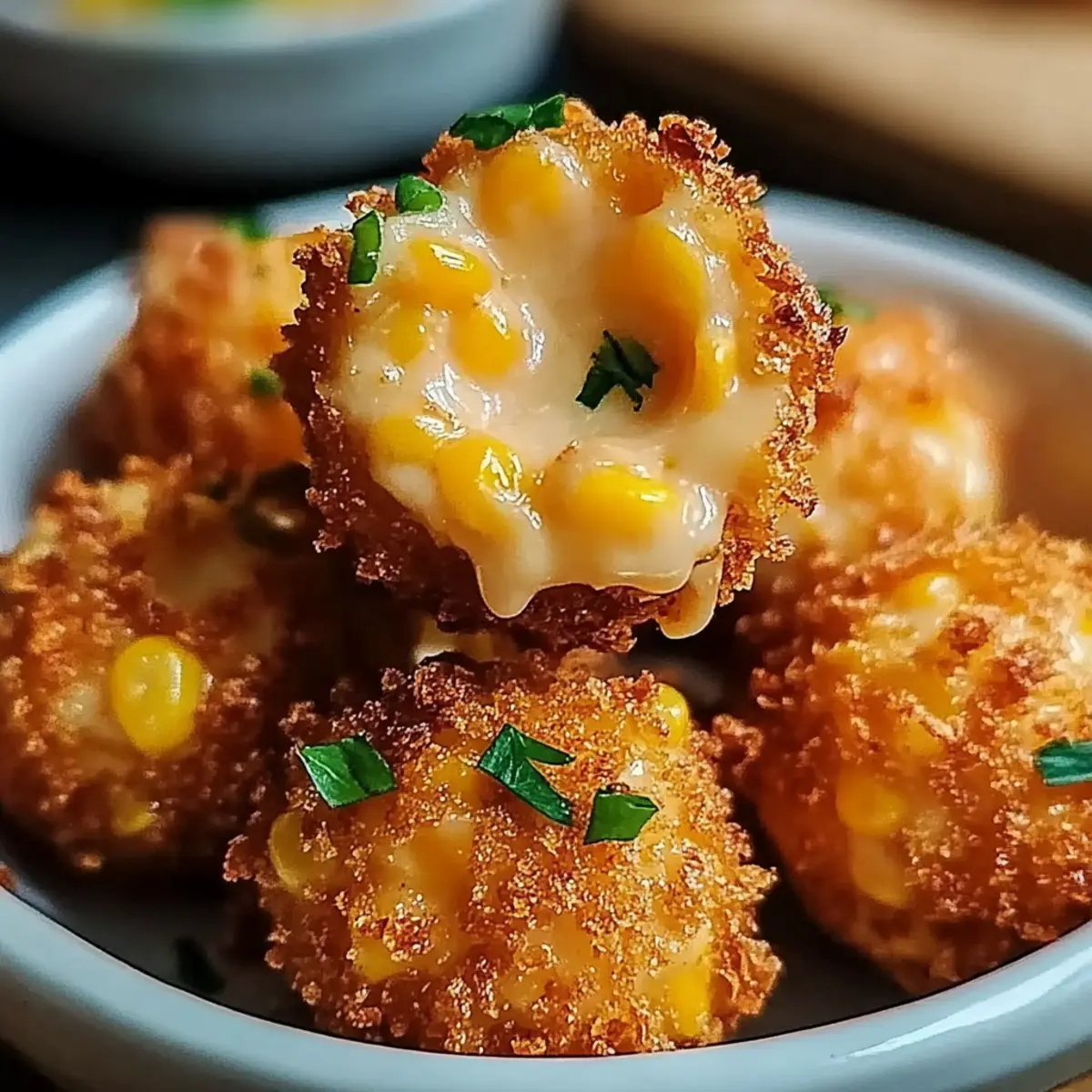 Crispy Corn Cheese Bites