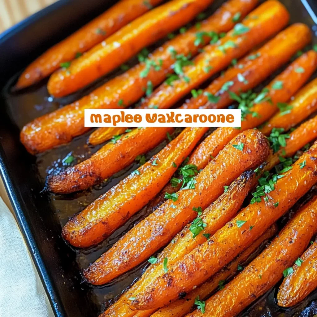Maple Dijon Roasted Carrots