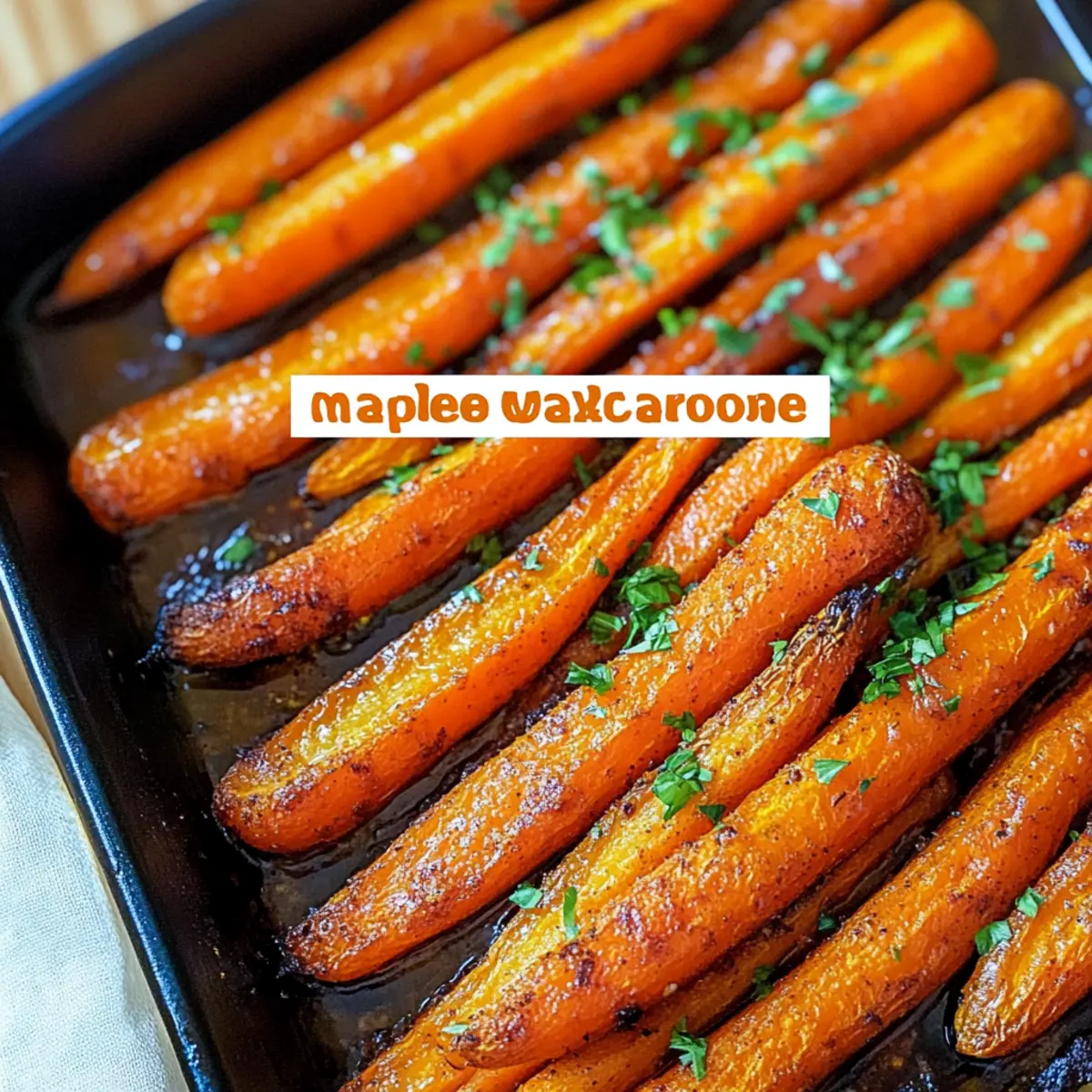 Maple Dijon Roasted Carrots