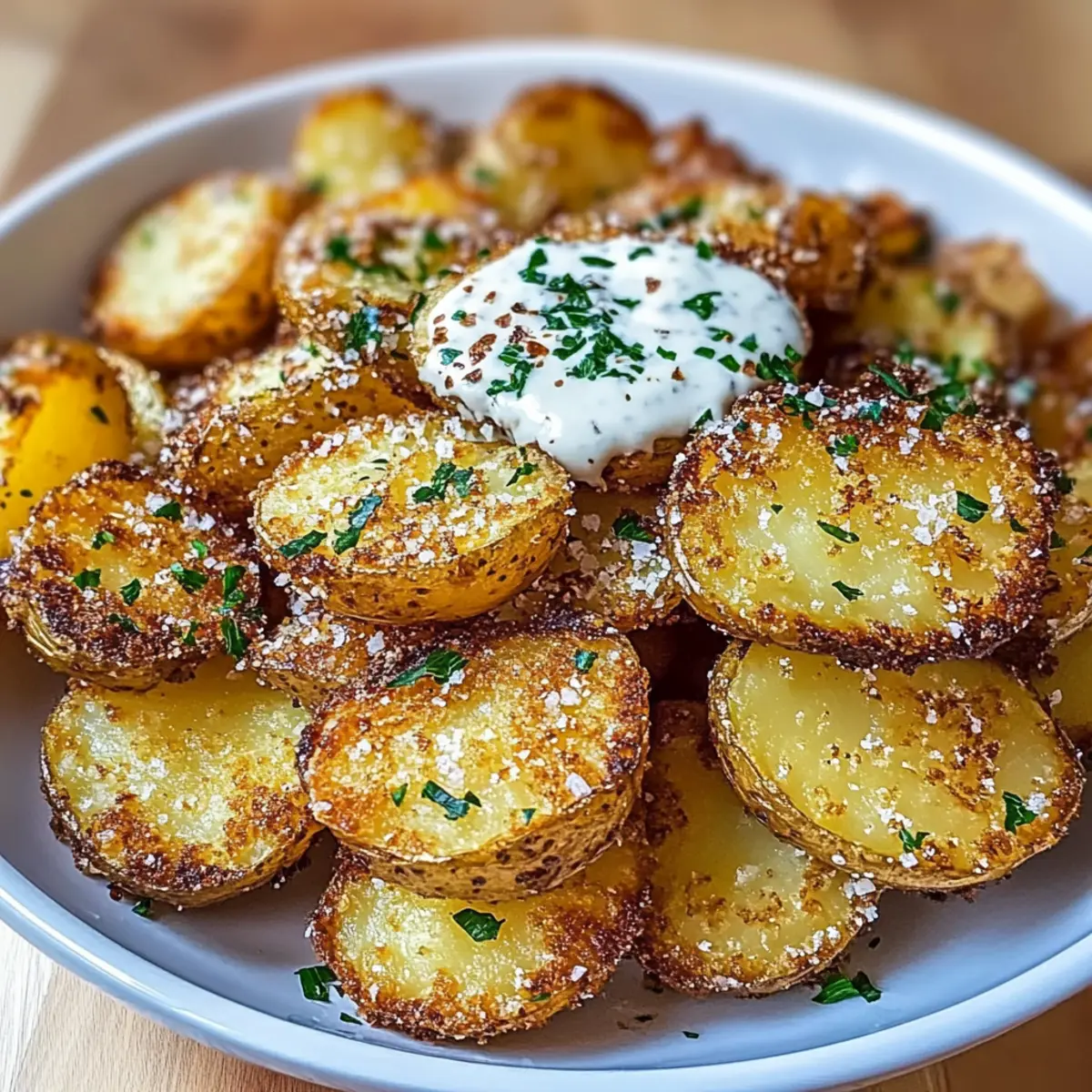 Crispy Parmesan Smashed Potatoes 🍽️🧀