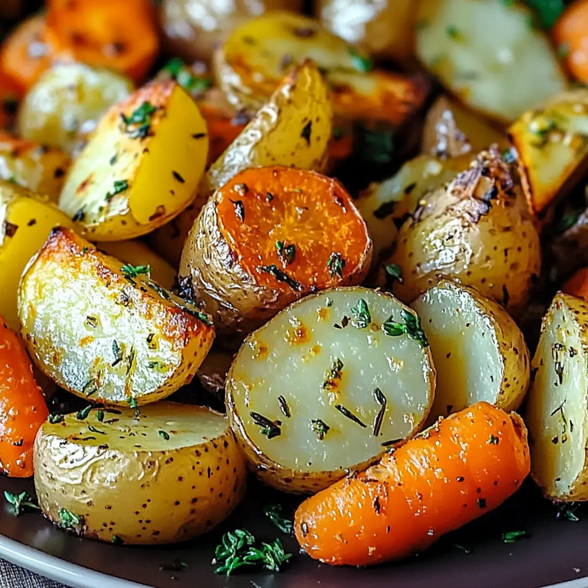 Garlic Herb Roasted Potatoes, Carrots, and Zucchini : A Flavorful Side Dish Recipe