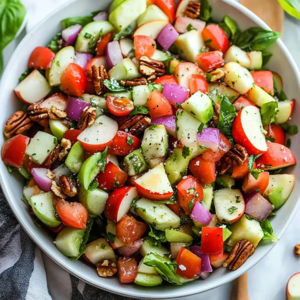 Apple Pecan Blue Cheese Salad