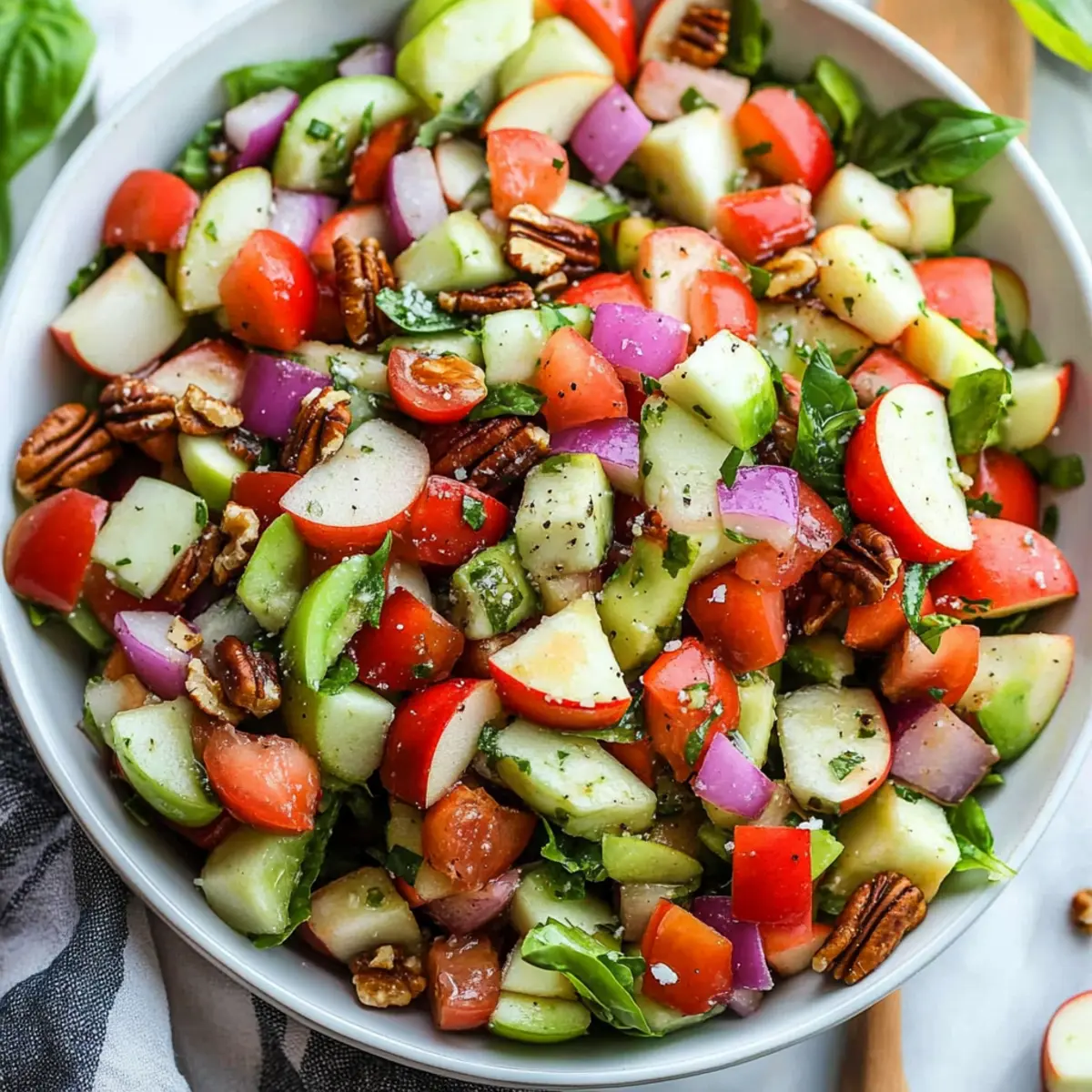Apple Pecan Blue Cheese Salad
