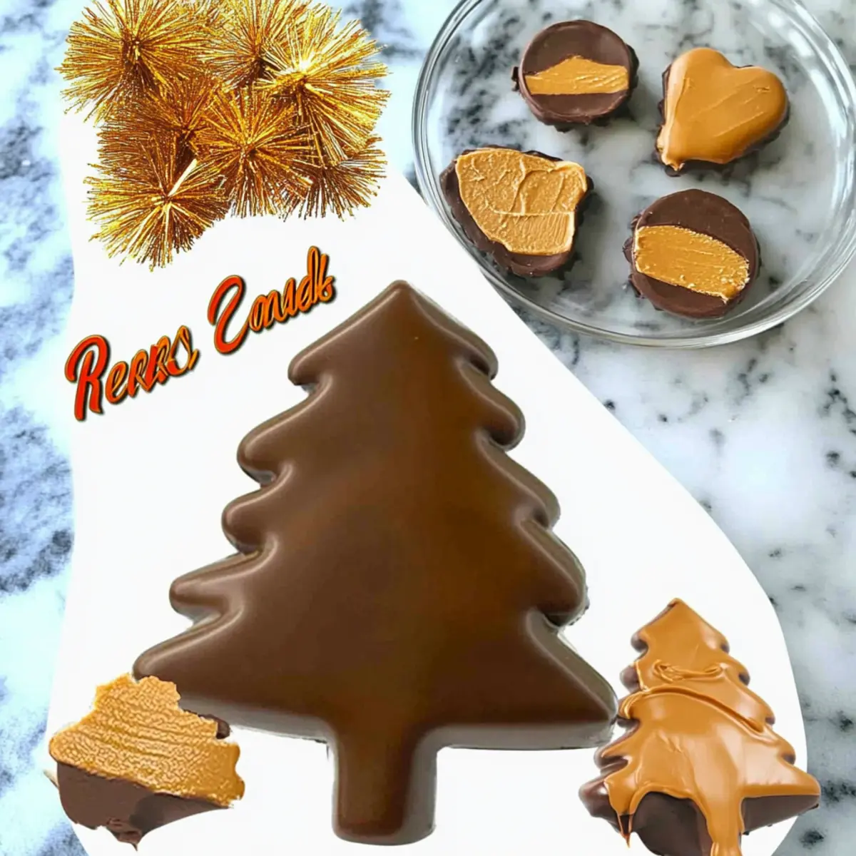 Homemade Reese’s Peanut Butter Christmas Trees
