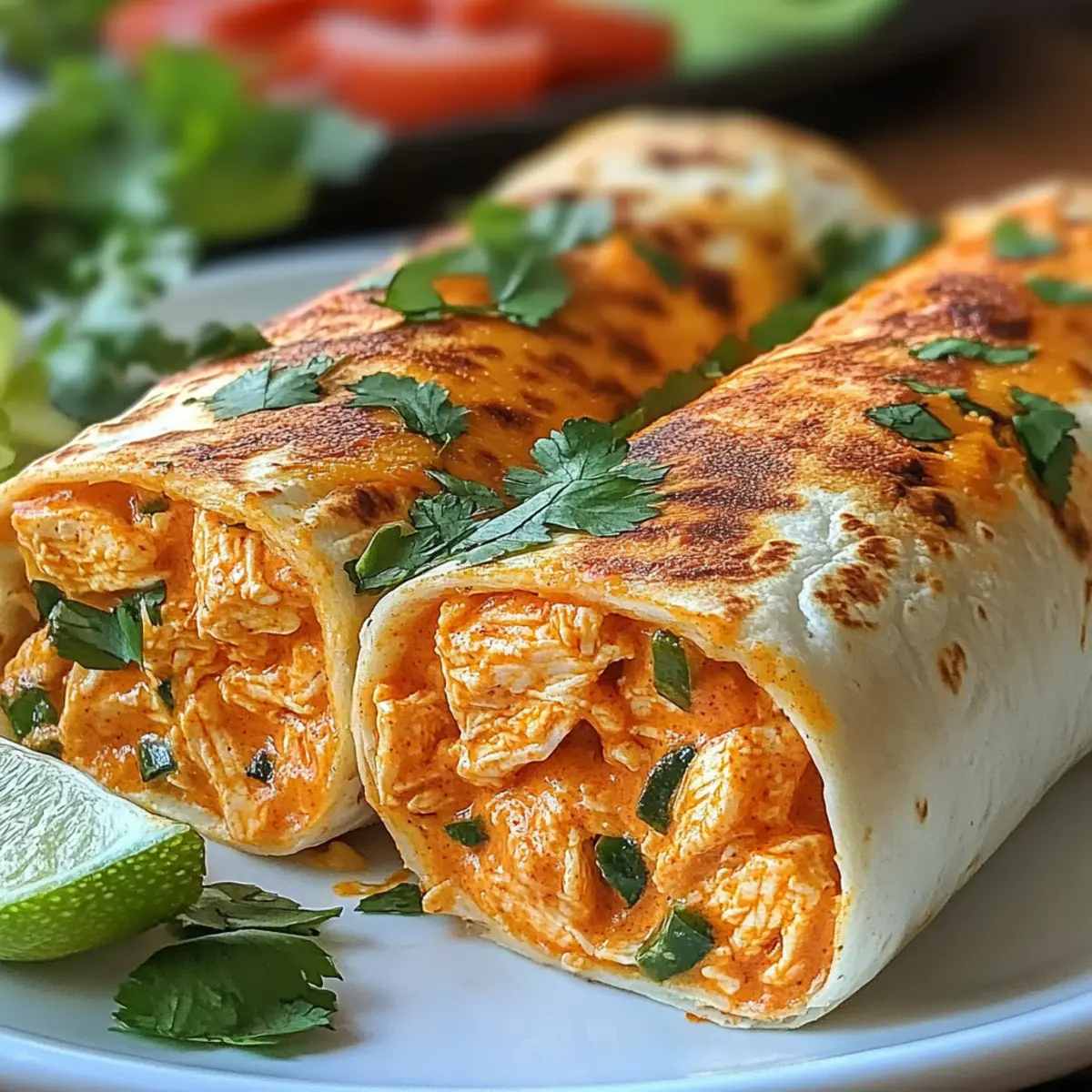 Cheesy Buffalo Chicken Burritos | High Protein & Low Calorie