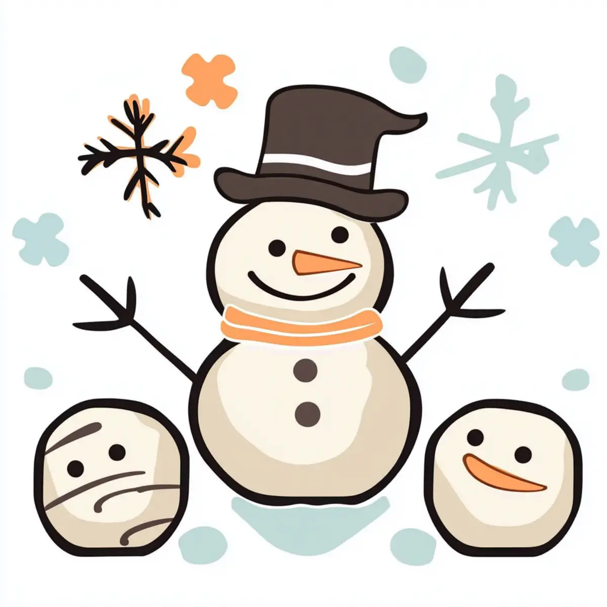 Melted Snowman Cake Balls