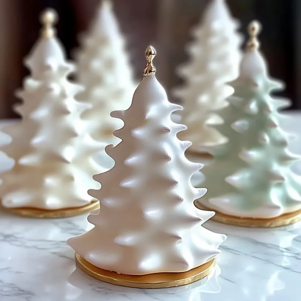 Tree Meringue Cookies