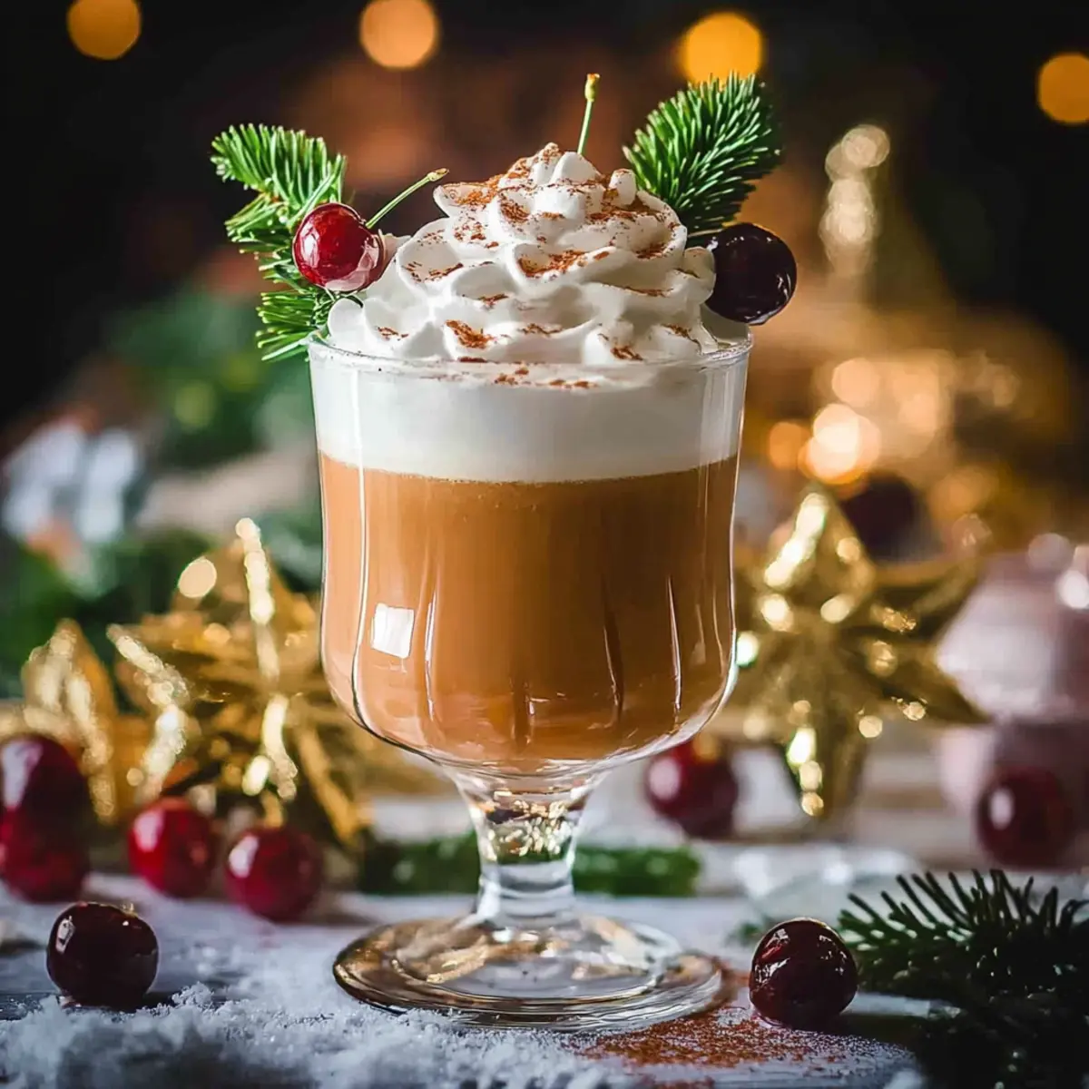 Christmas Cherry Fizz Mocktail Recipe